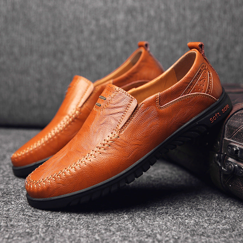 Casual Leather Shoes Korean Fashion Men's Leather Shoes