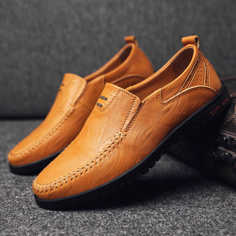 Casual Leather Shoes Korean Fashion Men's Leather Shoes