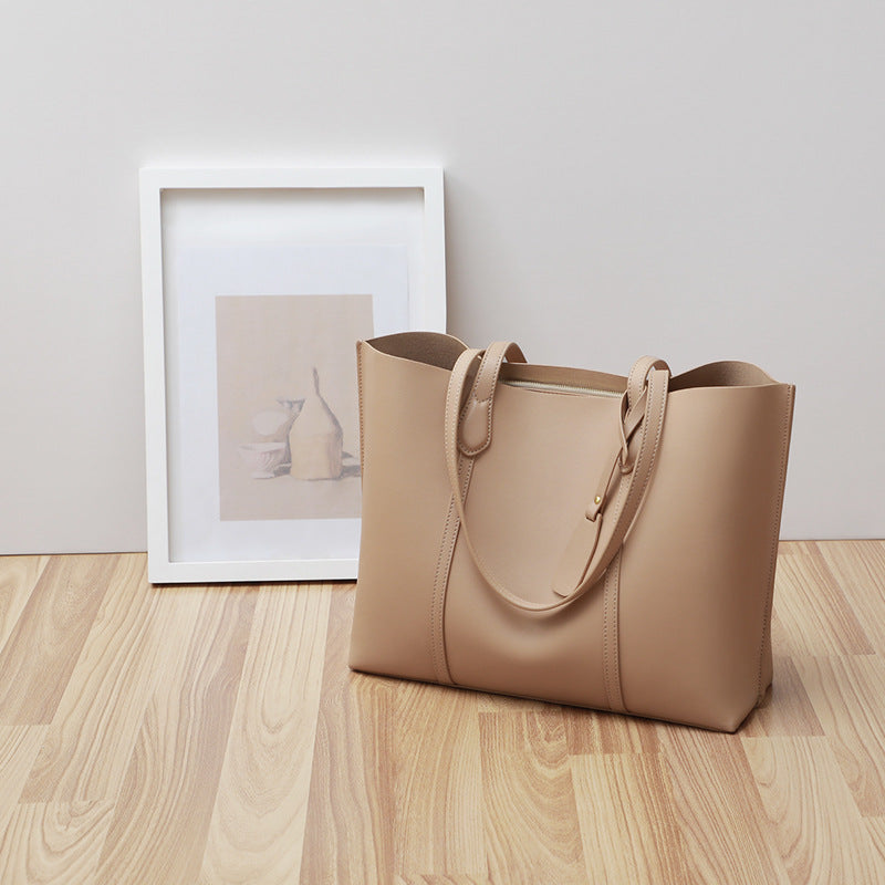 Large-capacity Leather Shoulder Bag Women