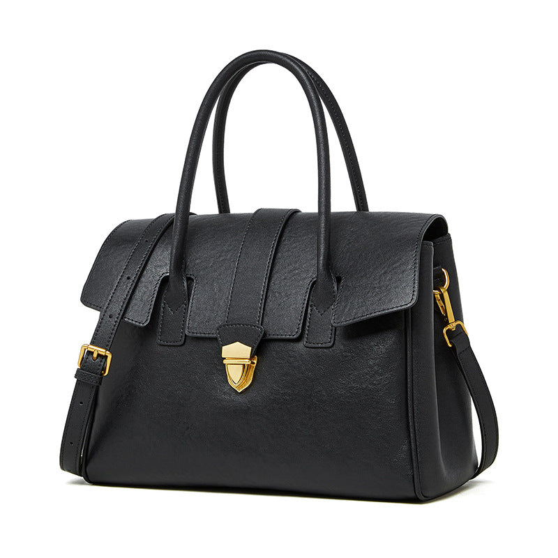 Large Capacity Commuter Portable Vintage Leather Women Bag